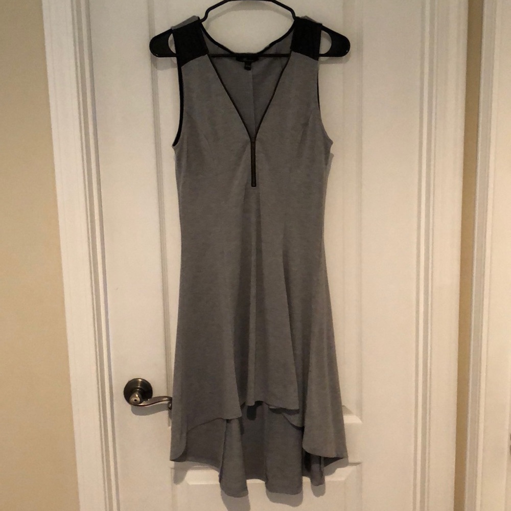 Grey high low dress